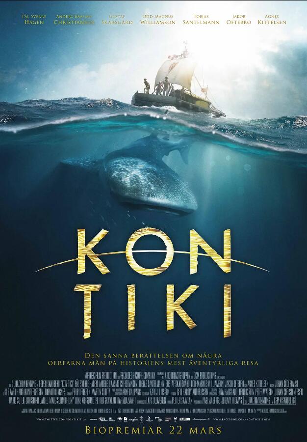 海上冒险电影康提基号漂流筏Kon-Tiki《孤筏重洋》双语中字下载