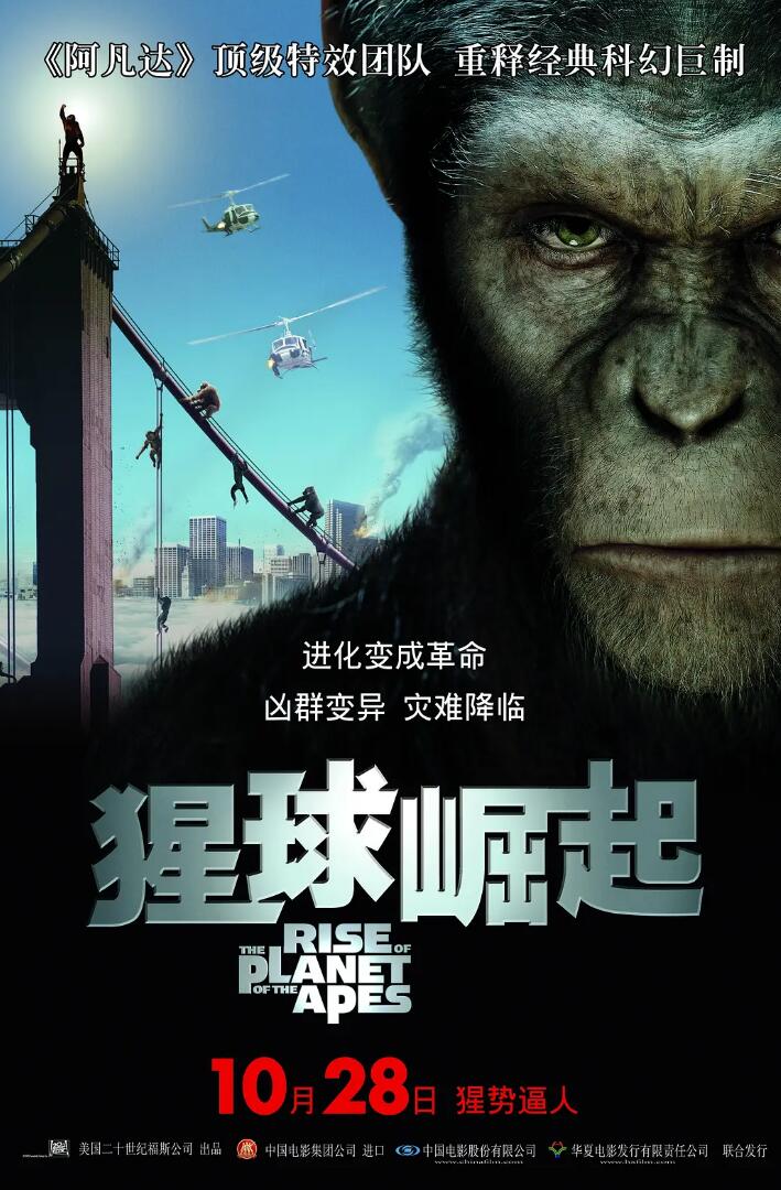 Rise of the Planet of the Apes【猩球崛起】蓝光压制高清3D左右格式片源