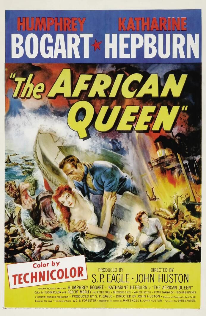 怀旧经典7.6分1951年电影非洲女王号《The African Queen》蓝光4K片源