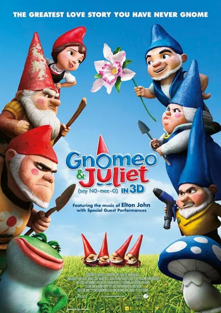 Gnomeo and Juliet【吉诺密欧与朱丽叶】蓝光压制家庭3D动画片1080P下载
