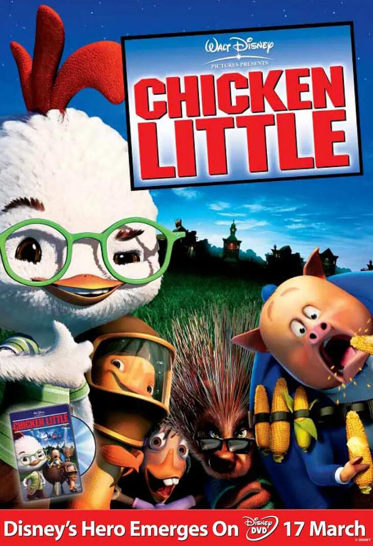 家庭儿童3D动画片Chicken Little【四眼天鸡】蓝光压制国英双语下载