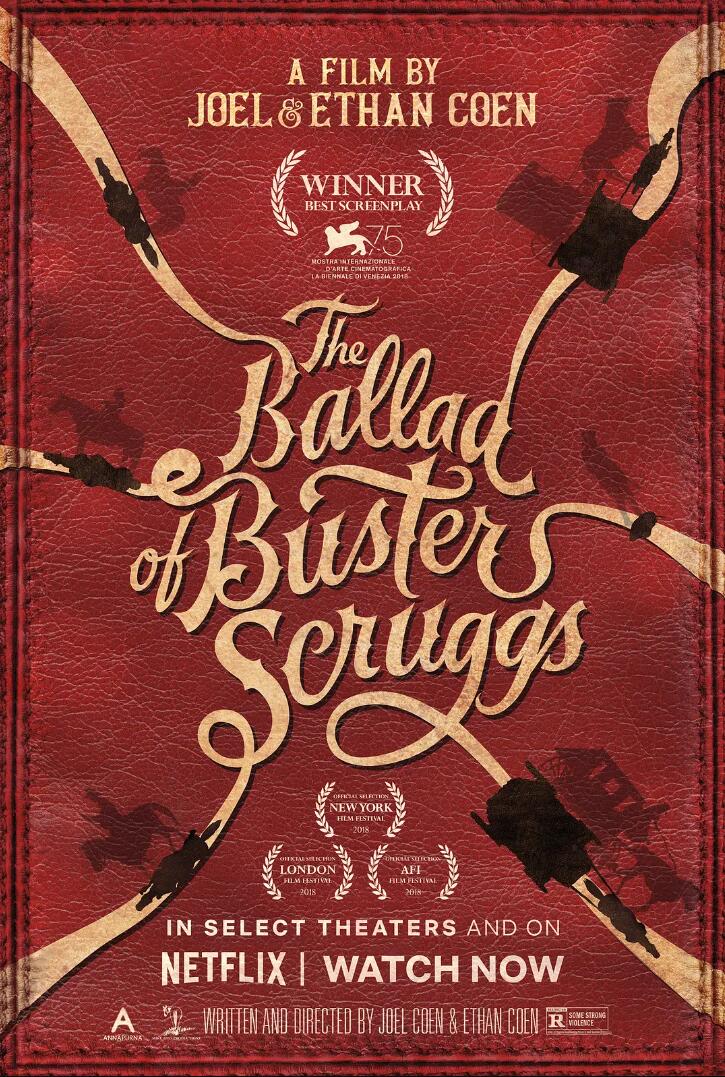 独特的美国西部故事冷门佳片《巴斯特·斯克鲁格斯的歌谣》1080P片源