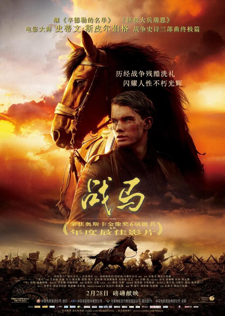 众星云集奥斯卡年度影片War Horse 《战马》蓝光4K超清2160P片源下载